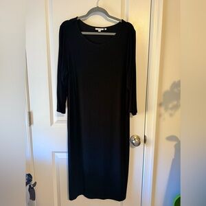 Chico's Traveler’s Classic Black Long Sleeve Dress size Chicos 2 (14)